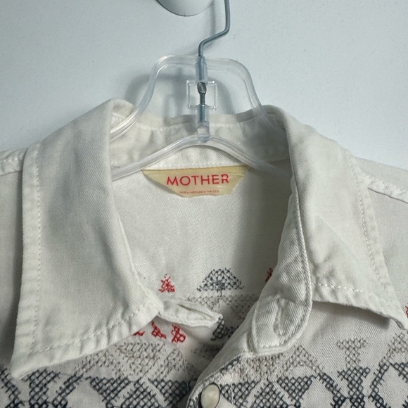 Mother Denim All My Ex's Western Top All the Right Angles Size XS - Picture 4 of 11